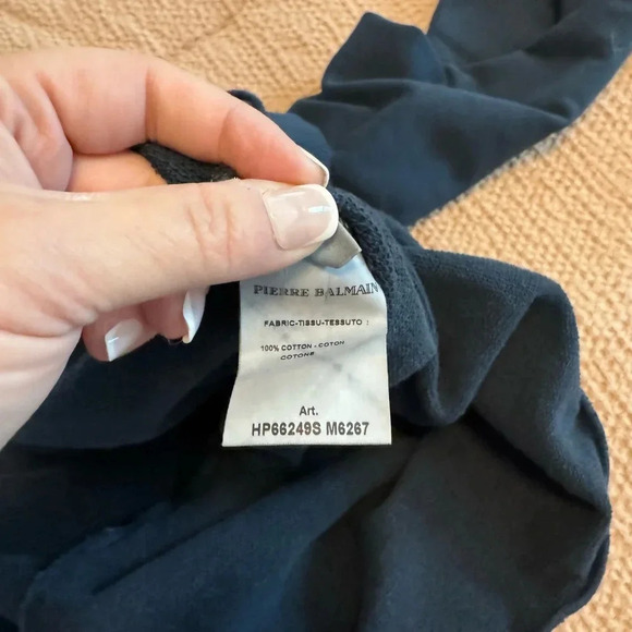 Balmain Paris The Rock Baroque Metallic-Print Sweatshirt, Blue 50 Size Large Men - Picture 11 of 13